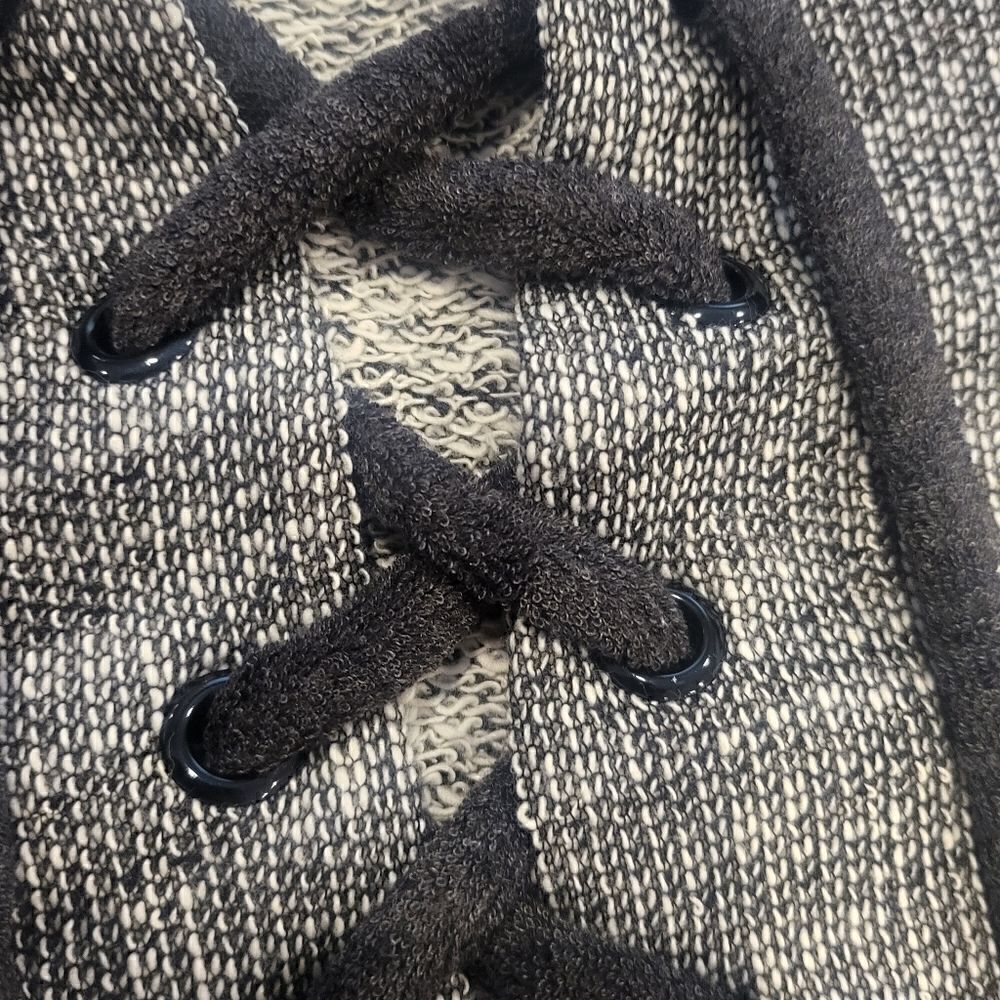 Daydreamnation Sweater Terry Dream Pullover Smallblack/White — image 5 of 6
